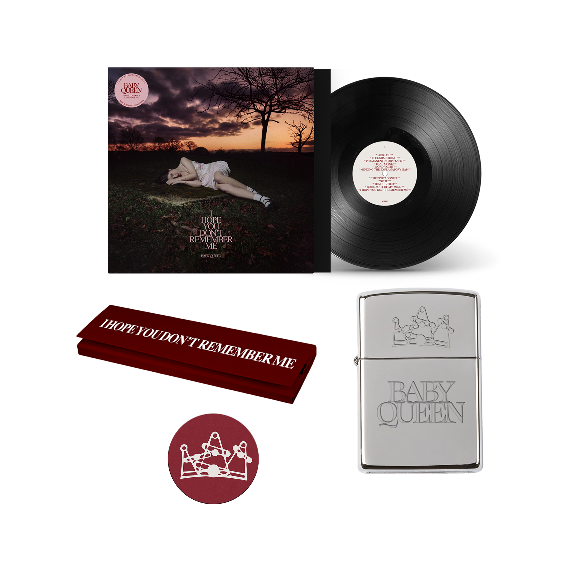 I Hope You Don't Remember Me | A Night In With Baby Queen Bundle & Album Sticker