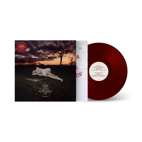 Baby Queen 'I Hope You Don't Remember Me' Store Exclusive Signed Oxblood Red Vinyl front cover.